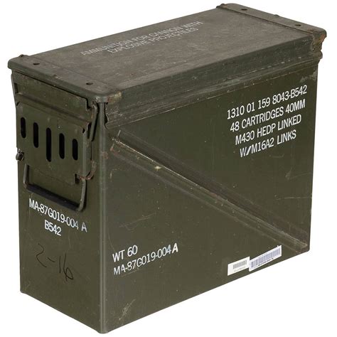 old metal miliatary ammo box|us military surplus ammo cans.